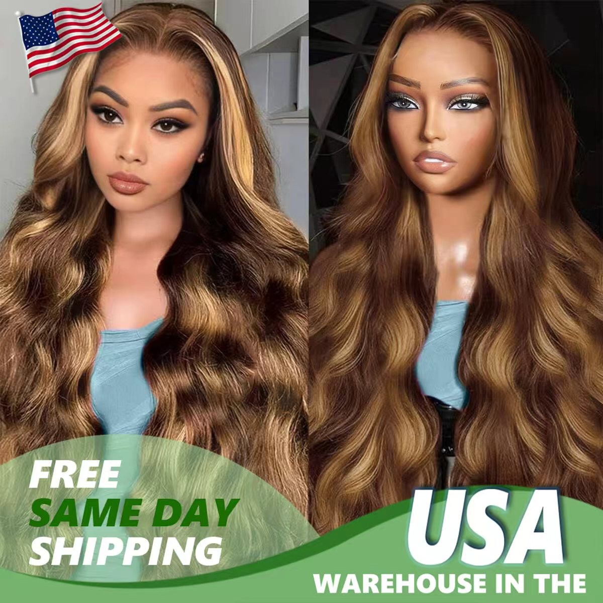 Transparent Lace Wigs Human Hair 13×4 Body Wave Honey Blonde Lace Front Wigs