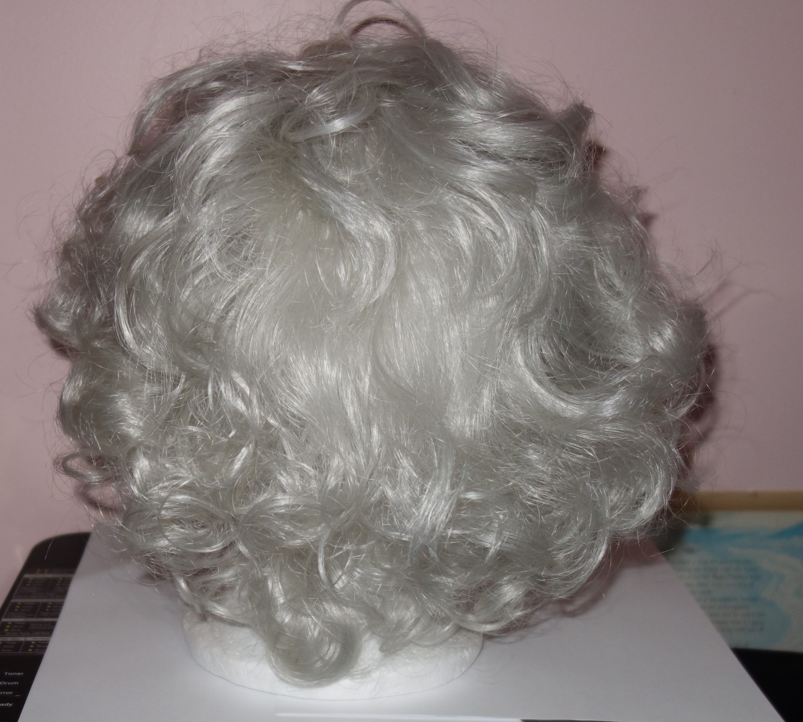 Envy Kenya Lace Front Cap Curly Wig – Color #60 White – #4