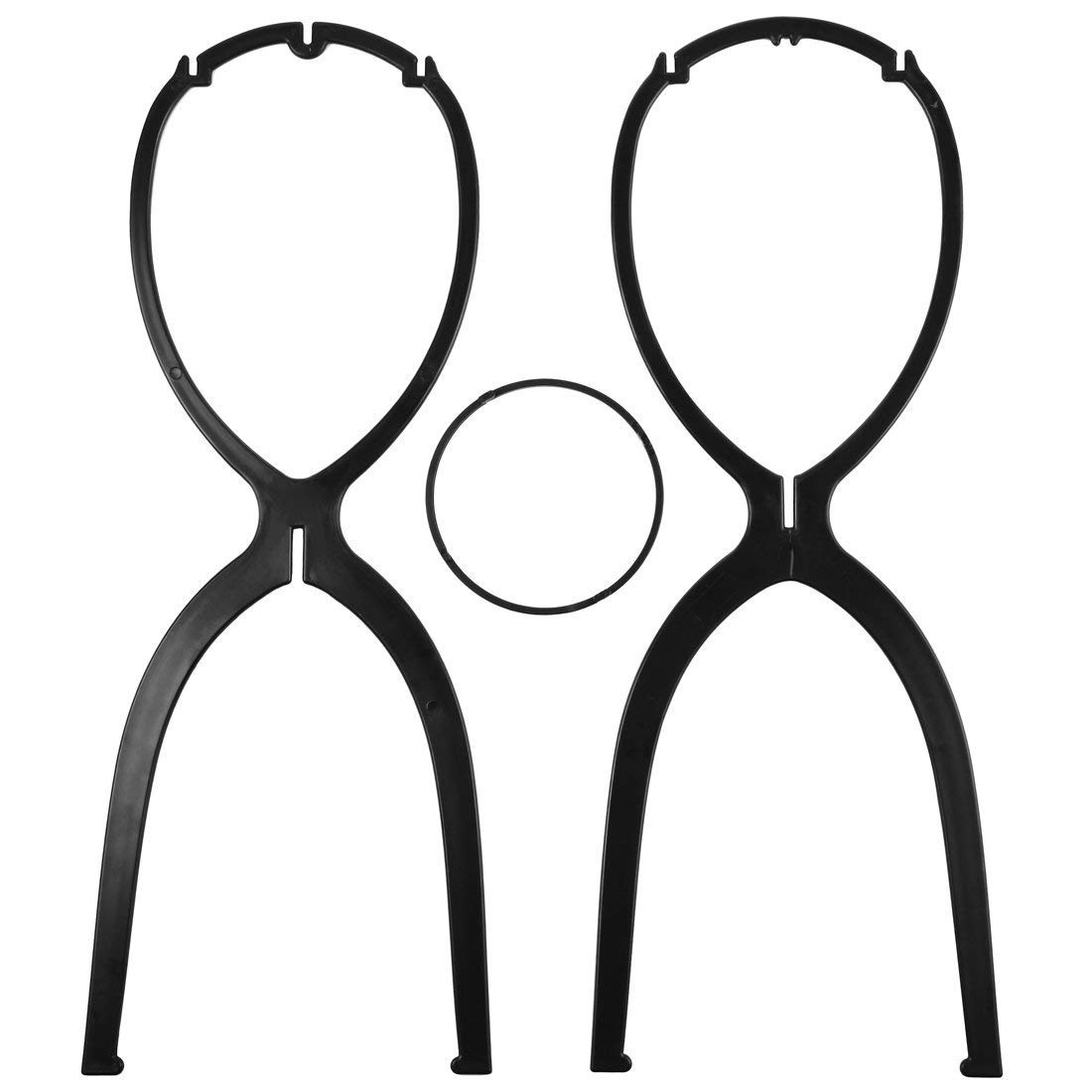 Wig Stand Tall Long Plastic 19.7 inch 3 Pack for Wigs Hats Storage