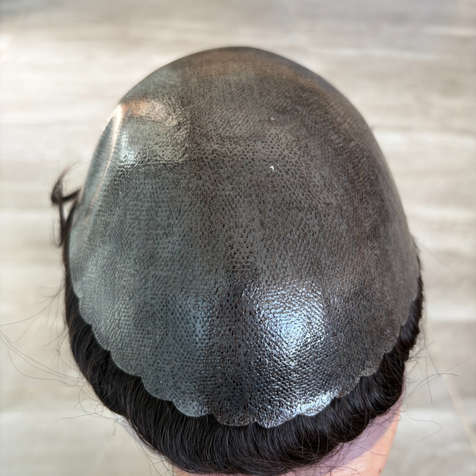 Injected Skin Toupee Male Hair 130% Durable Full Skin PU Toupee Human Hair Unit