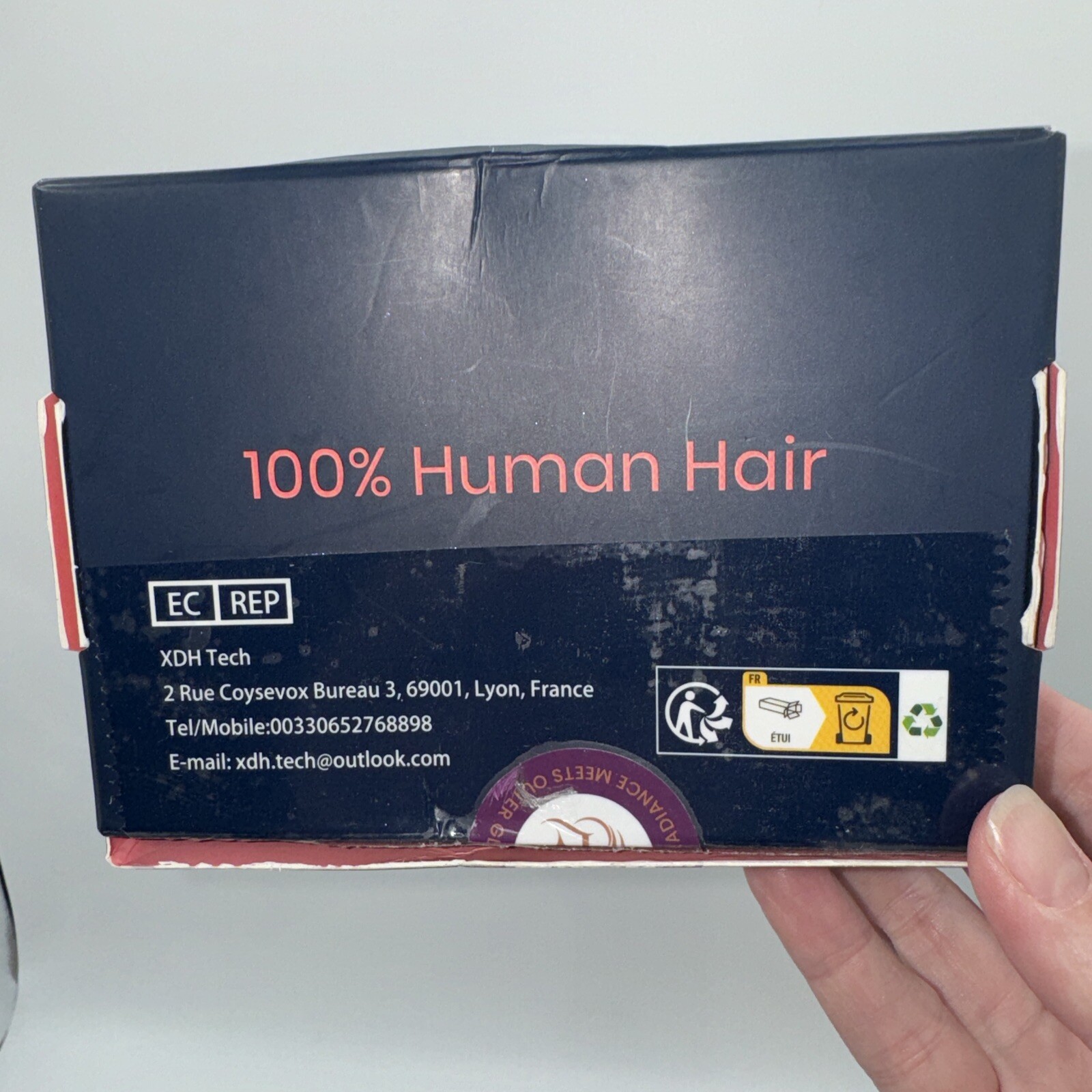 Laavoo Loop Hair Extensions Ombré Off Black Grey Silver Microbeads 50g/1g 22”