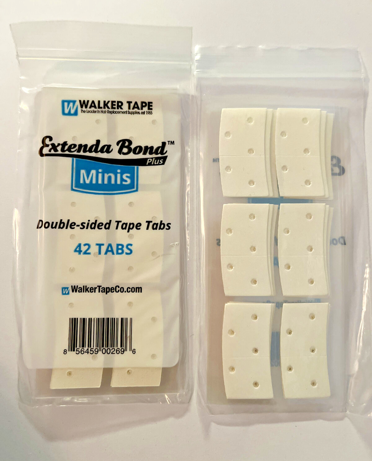 Walker EXTENDA BOND PLUS Tape Mini Double Sided Tape 42 Tabs -1-Pack: NEW.