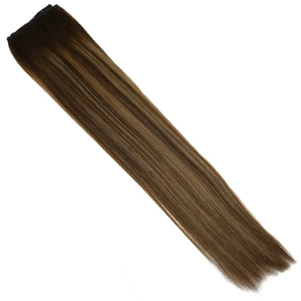 Sunny Hair FISHLINE 16″ Deep to Golden Brown Wire Hair Extensions FP 4-27-4