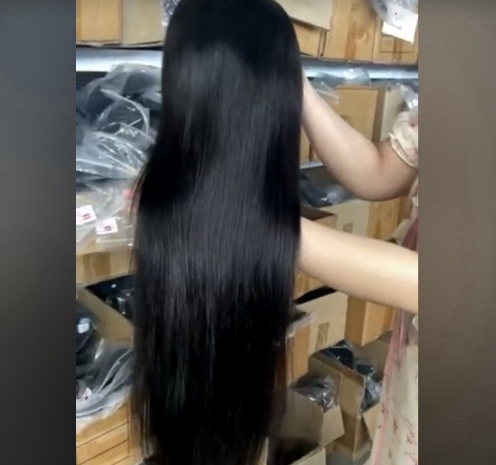 Flady 28 inch Straight HD Lace Front Wigs Human Hair Pre Plucked 180 Density 13x