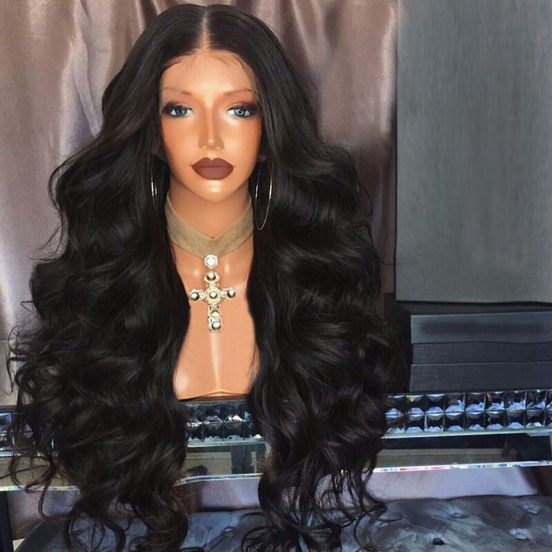 1 Set Human Hair Lace Front Wig Body Long Wave Lace Frontal Wigs for Women Wigs