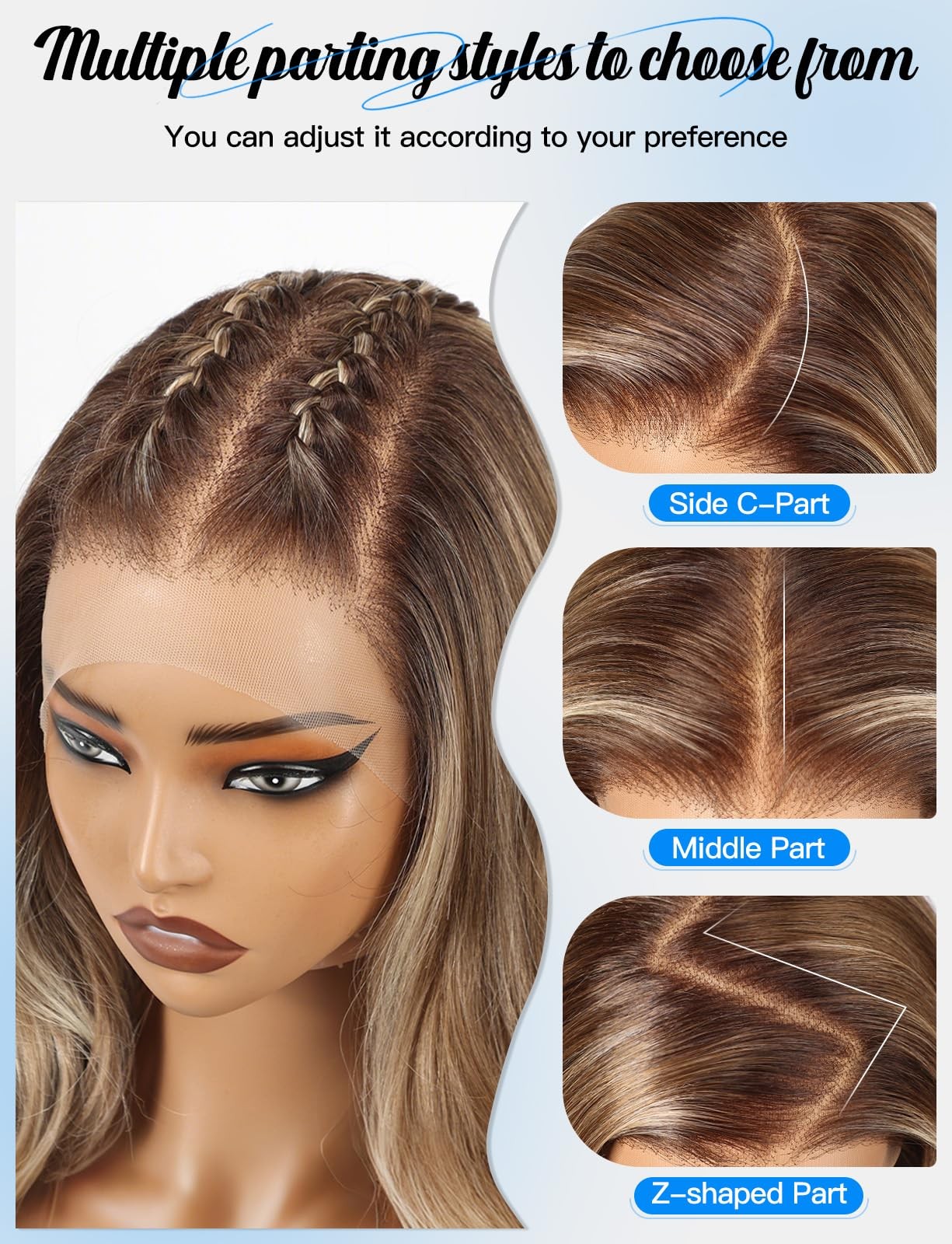 Haircube 136 Glueless Lace Front Wavy Wig 26 Inch Lace Synthetic Wigs For Women