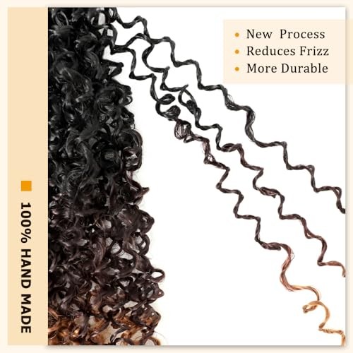 8 Packs Yanky Twist Crochet Hair Pre-looped Crochet 10 Inch (Pack of 8) 1B/4/30