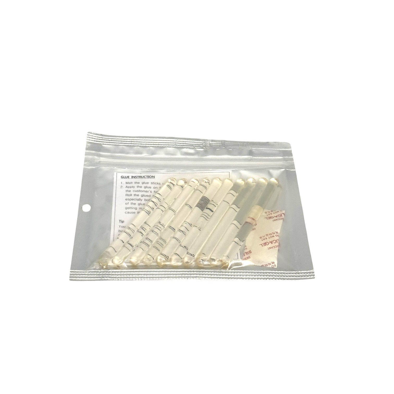 keratin glue Gun Stick for U Tip hair extensions Or I Tip, 10 Pk, Clear.