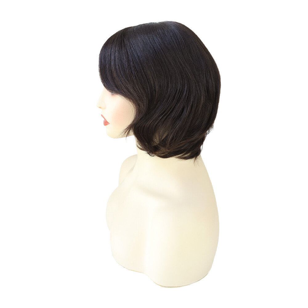 Women Wigs European Virgin Hair System French Lace Front Injection LaceEW40-6”