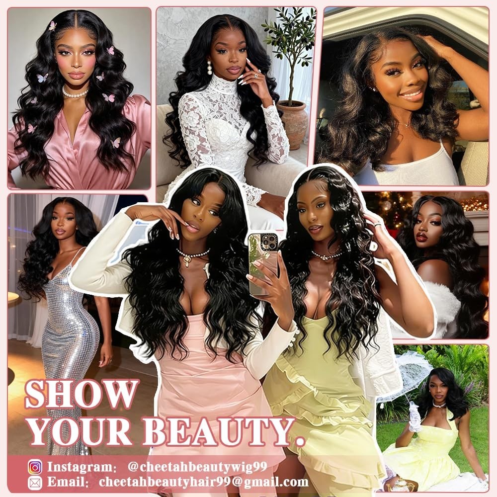 20-Inch Body Wave V Part Wig – 180% Density Glueless Human Hair Half Wig, No Sew