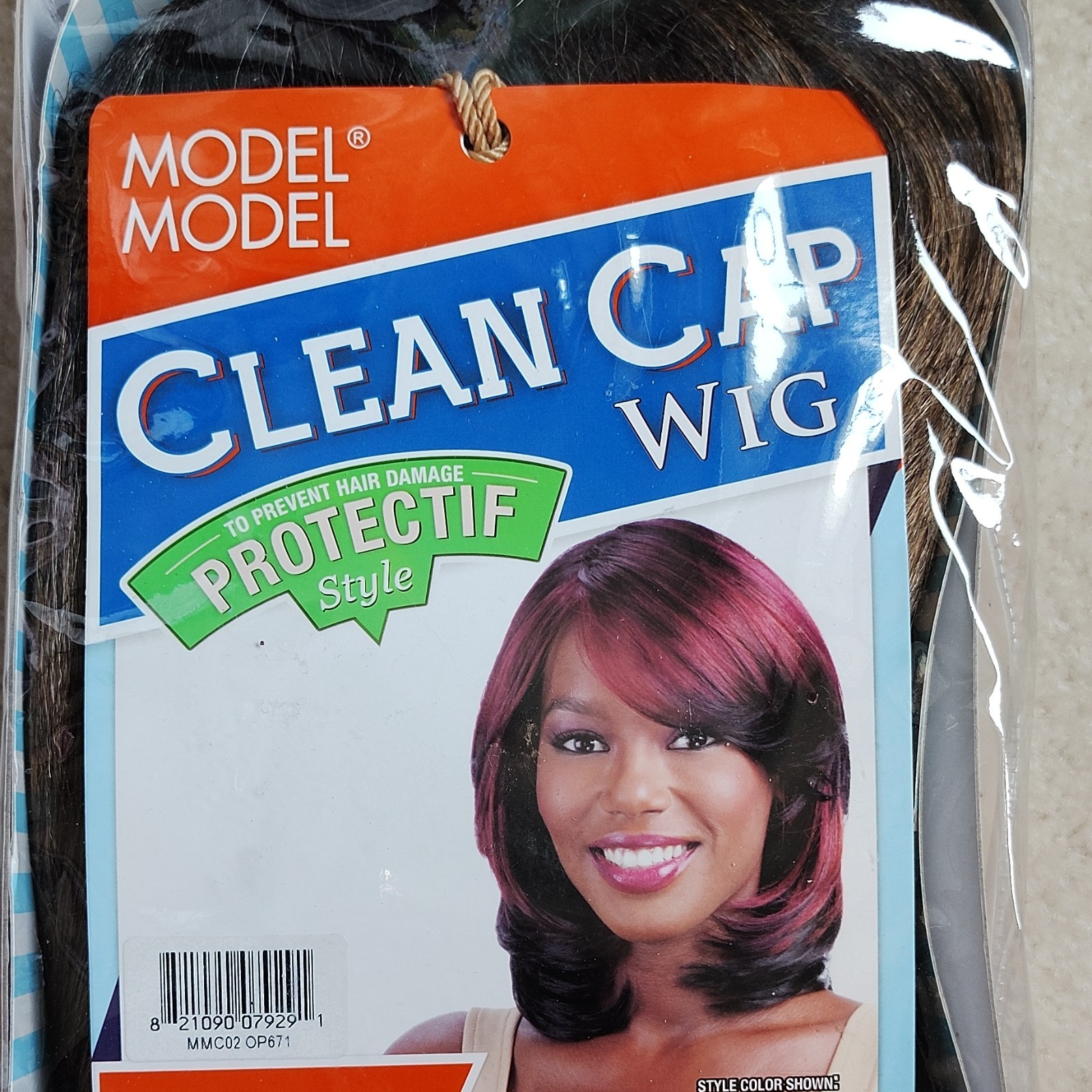MODEL MODEL Clean Cap Synthetic Wig OP671 Dark Brown Bob Straight Free-Part
