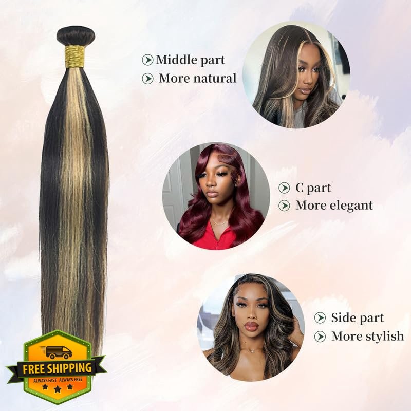 ZLFRJMV Burgundy 28-30-32 Inch Body Wave 3 Bundles
