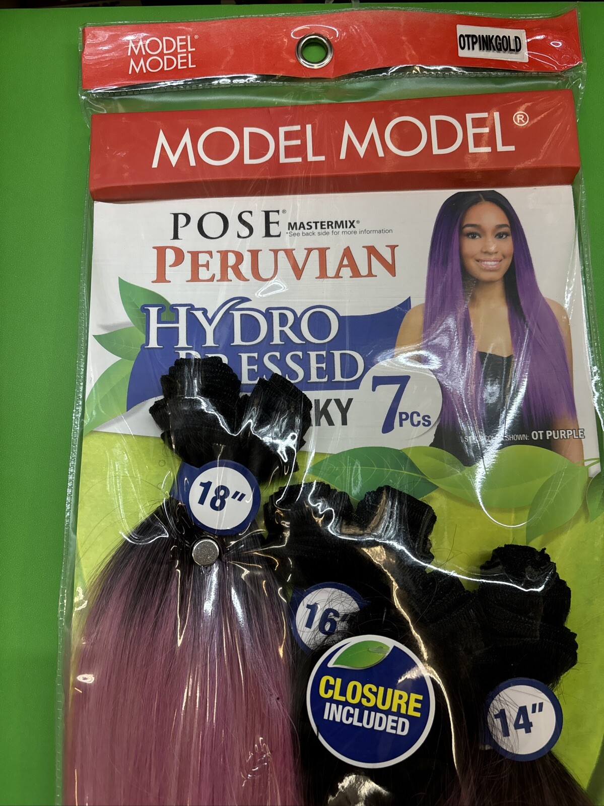 Model Model POSE Mastermix Peruvian Hydro Pressed Yaky PC 14”16”18” OTPINKGOLD