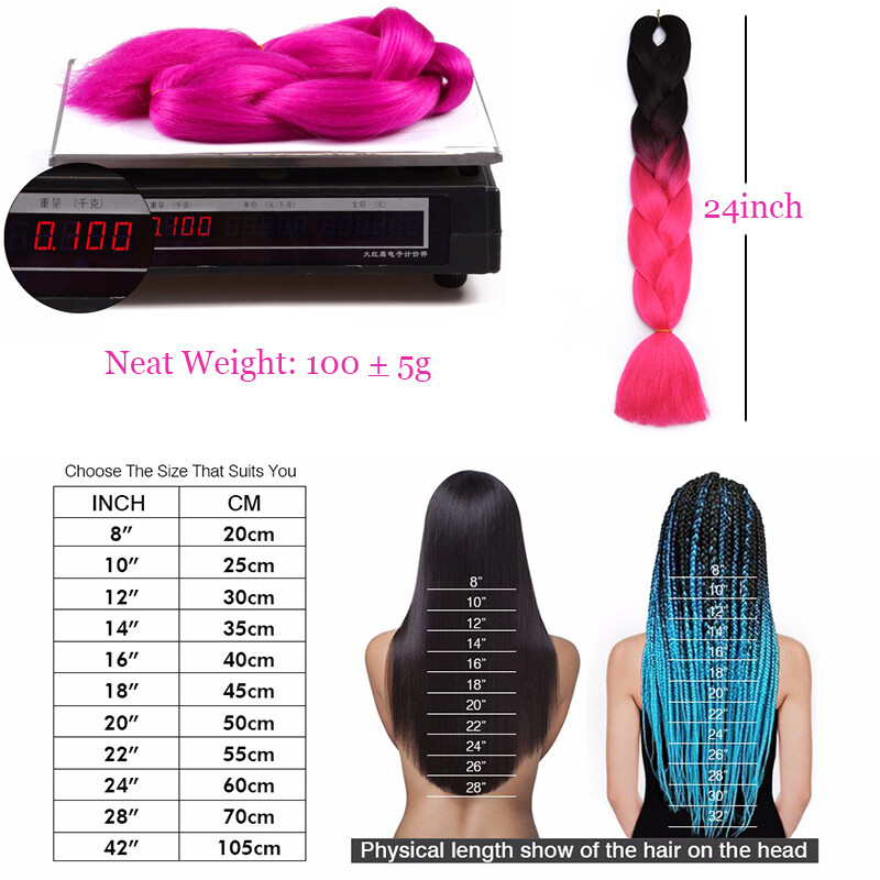 RUMI Hair JUMBO Braiding Hair 60cm Hair Extensions Crochet Synthetic Fiber Braid