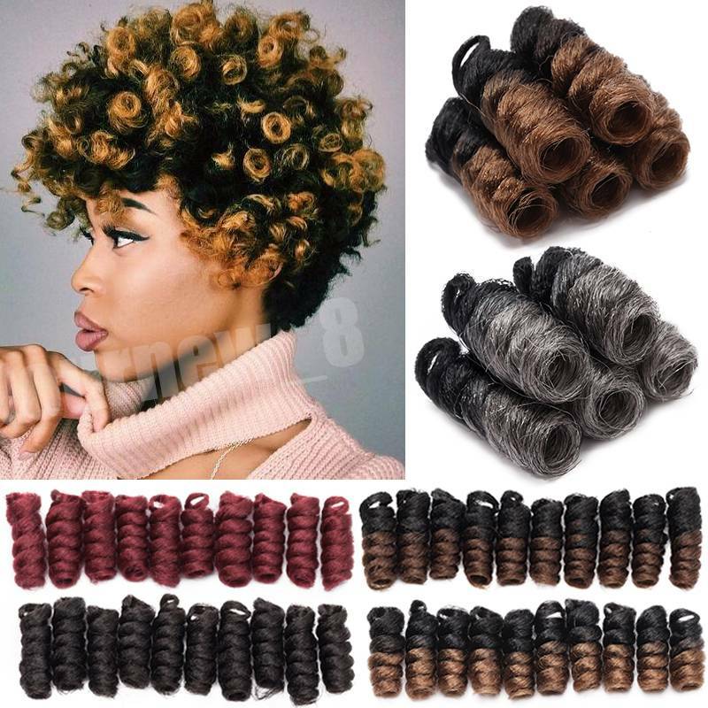 2″ Curly Jamaican Bounce Hair Crochet Extensions Braiding Spring Toni Hairpeices