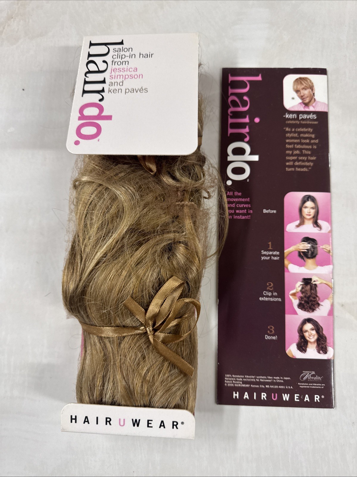 Hair Do Jessica Simpson Clip-in Wavy Extensions 18” HONEY GINGER R14/25