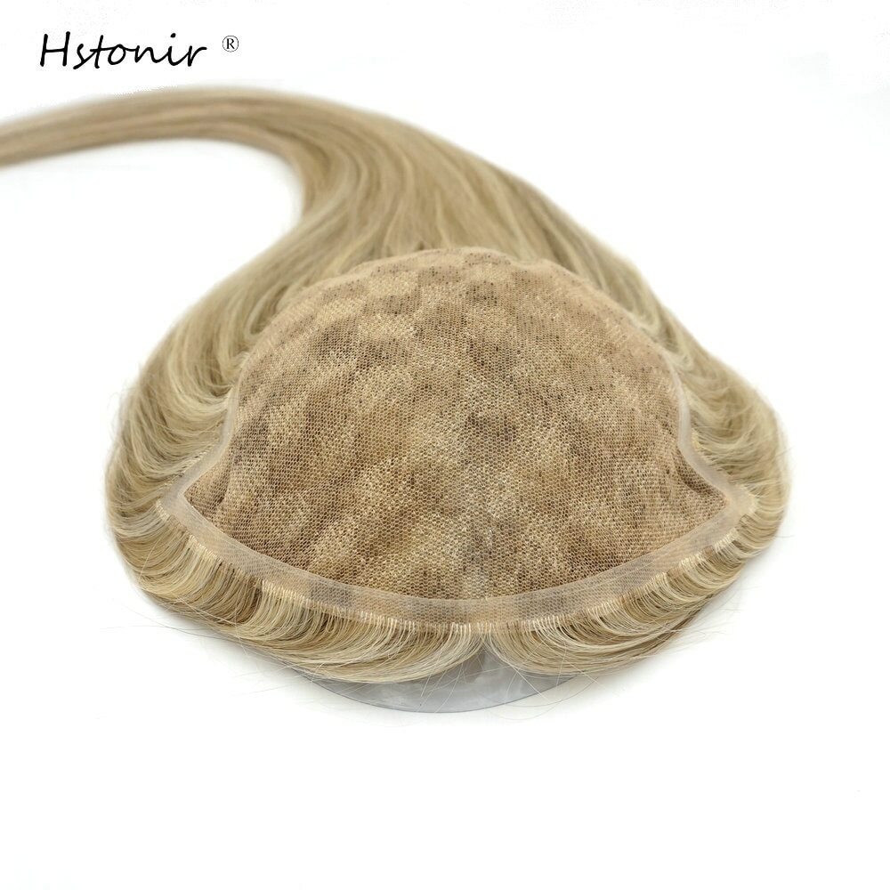 Hstonir European Remy Hair Toppers For Women Human Hair Pads Toupee Gate Prosthe
