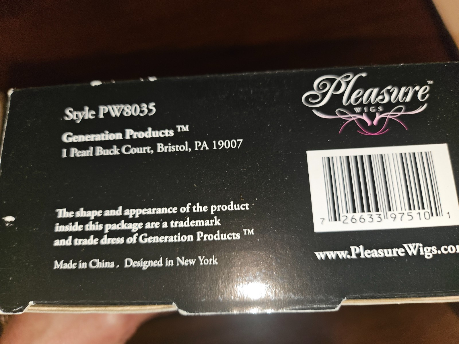 Pleasure Wigs Belladonna Wig Hot Pink Black Highlight wig