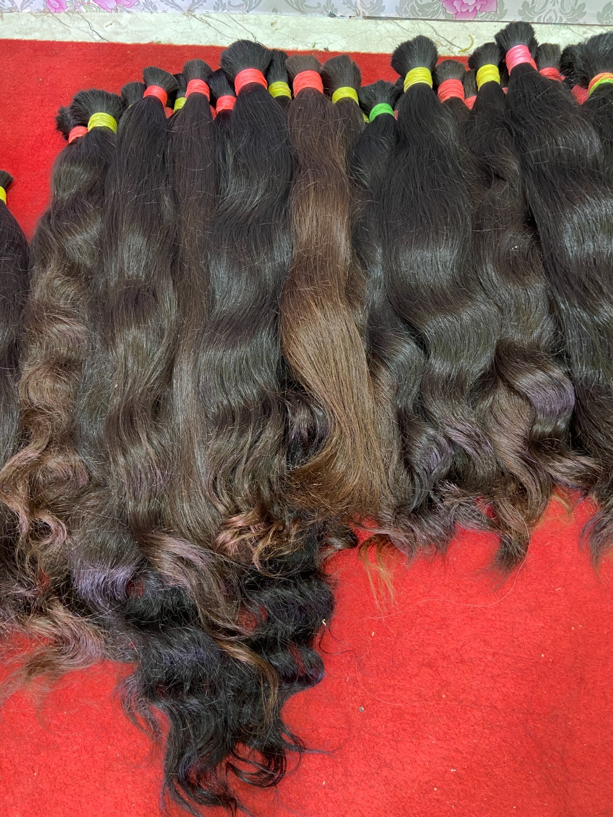 Raw Indian Natural Wave Hair Bundles 100% Unprocessed Human Hair Bulk Virgin