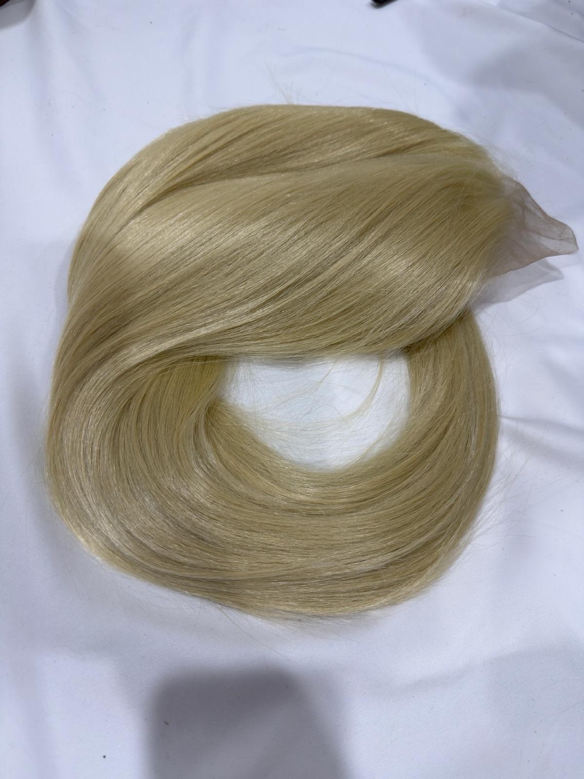 Blonde Synthetic Lace Front Wig Long Straight Hair Heat Resistant Adjustable Cap