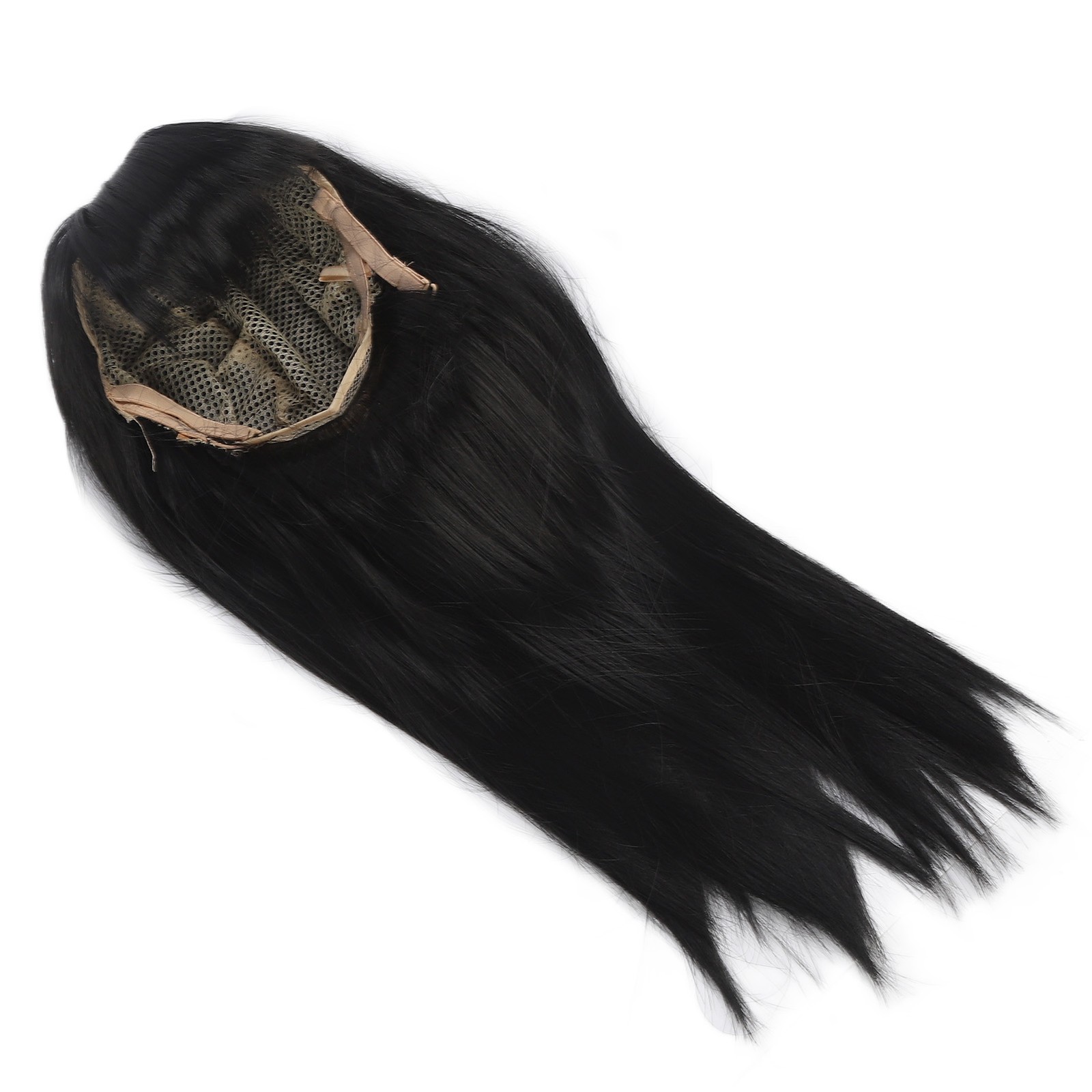 Children Wig Black Straight Hair Replacement For 3-8 Years Old Girls