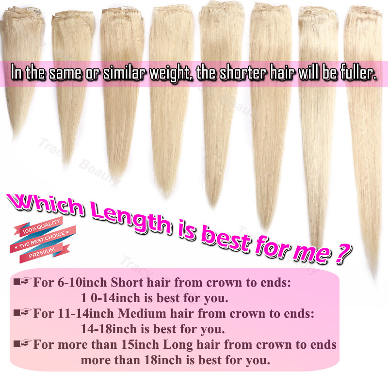 Double Weft Thick Clip In Extensions Virgin Human Hair Balayage Ombre Full Head