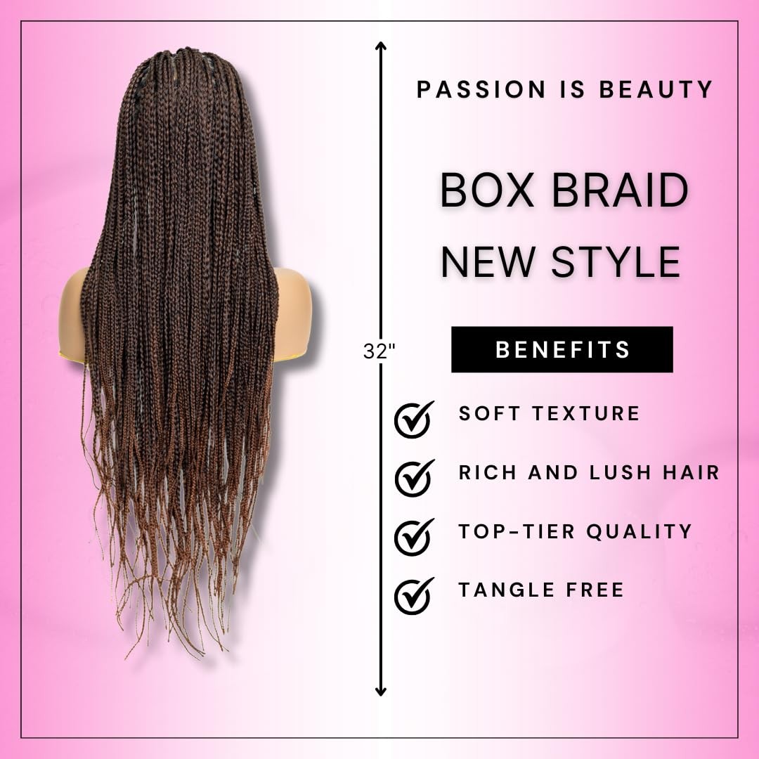 Pib Passion Is Beauty Pib 32 Full Lace Knotless Braid Wig – Braided Wig