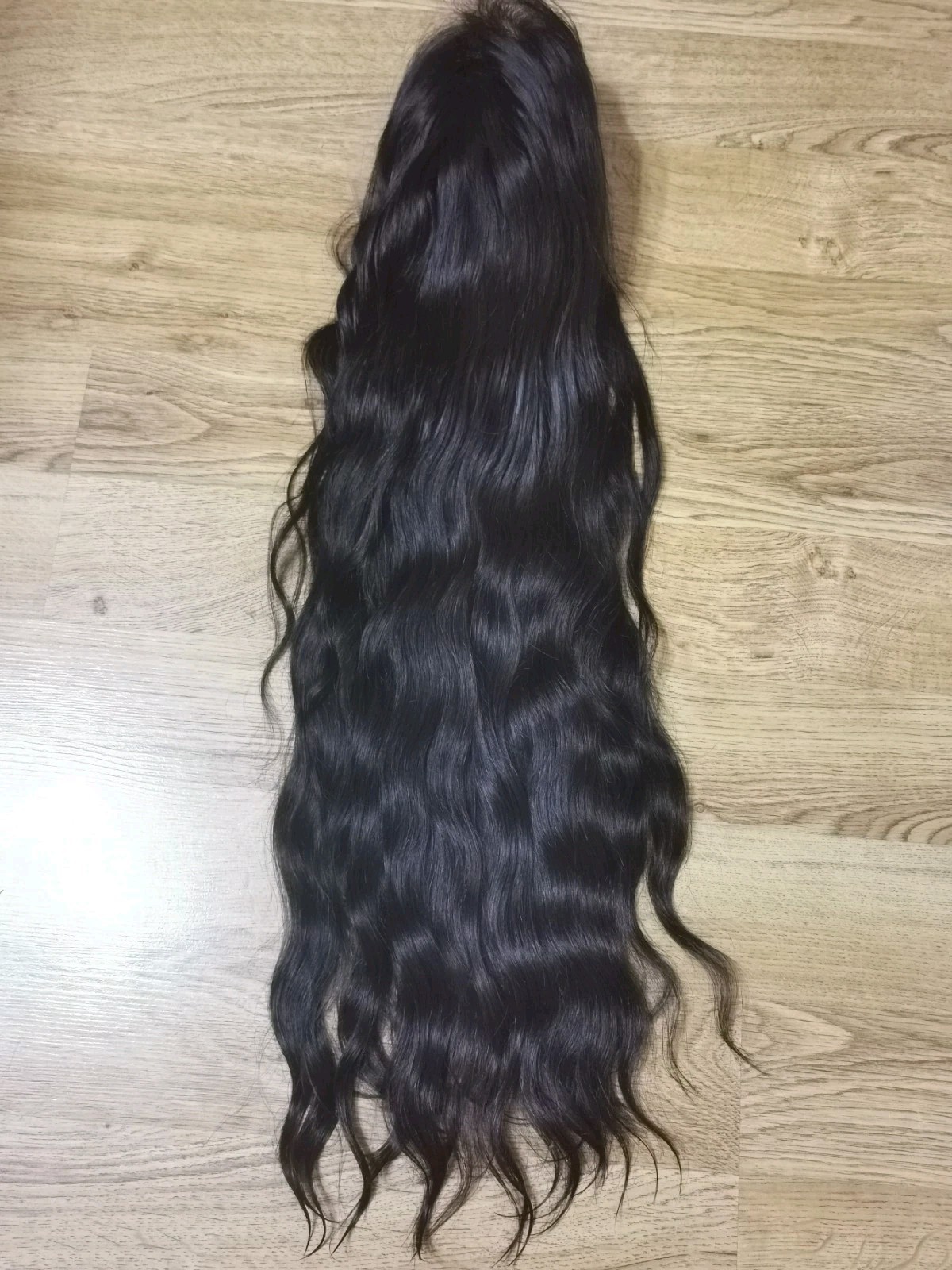 28″ High Quality 13×6 Lace Front Natural Black Straight Human Hair wig