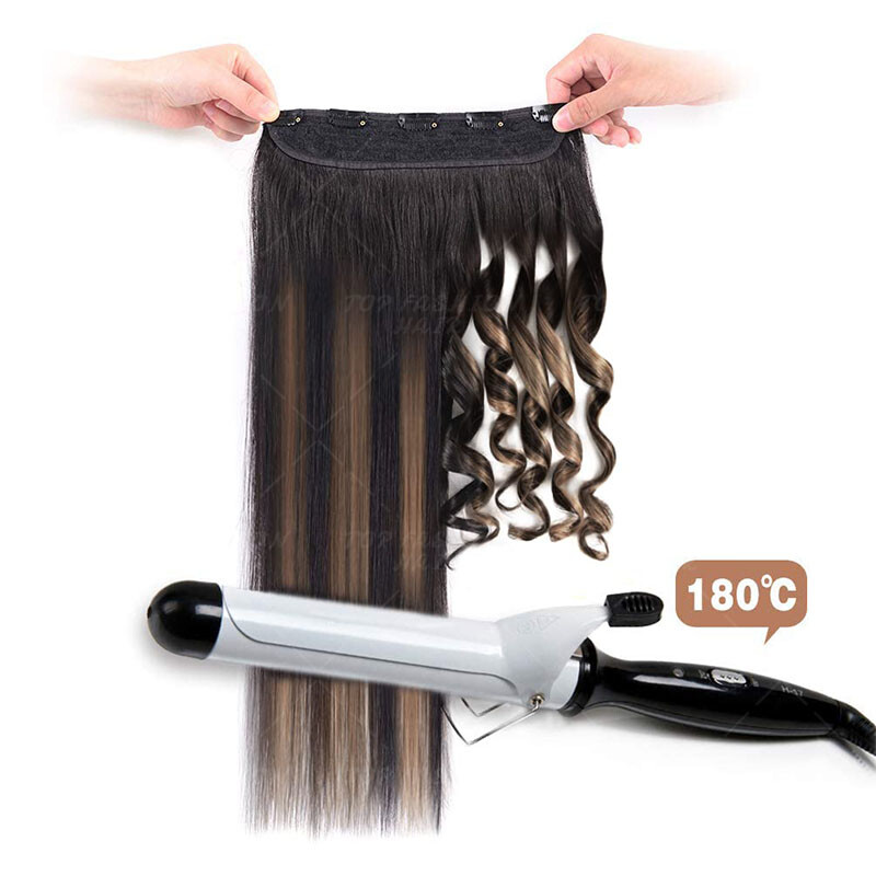 One Piece Clip In 100% Remy Human Hair Extensions Full Head 16″ 18″ 20″ 24″