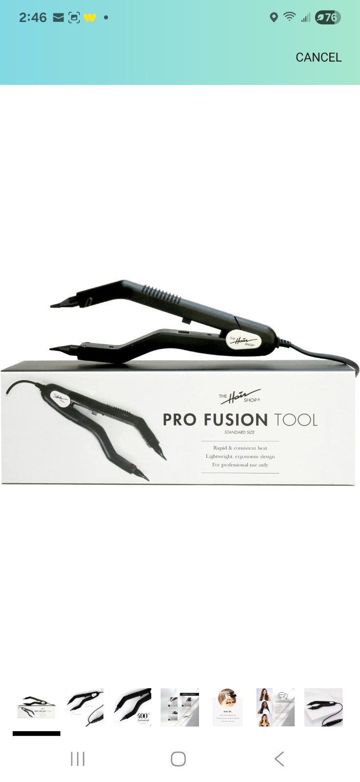 Pro Fusion Tool by The Hair Shop – Keratin Melting Connector Machine for Hair…