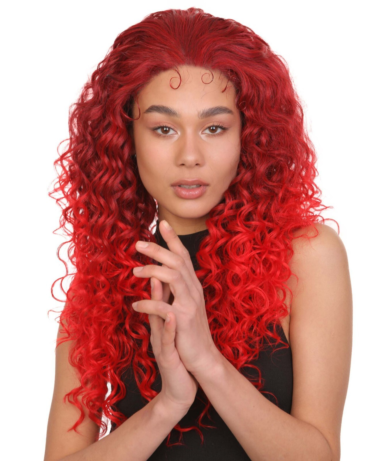 LUXLUXE Carrie Curly 24 in Lace Front Wig Heat Resistant Synthetic Fiber BL-0159