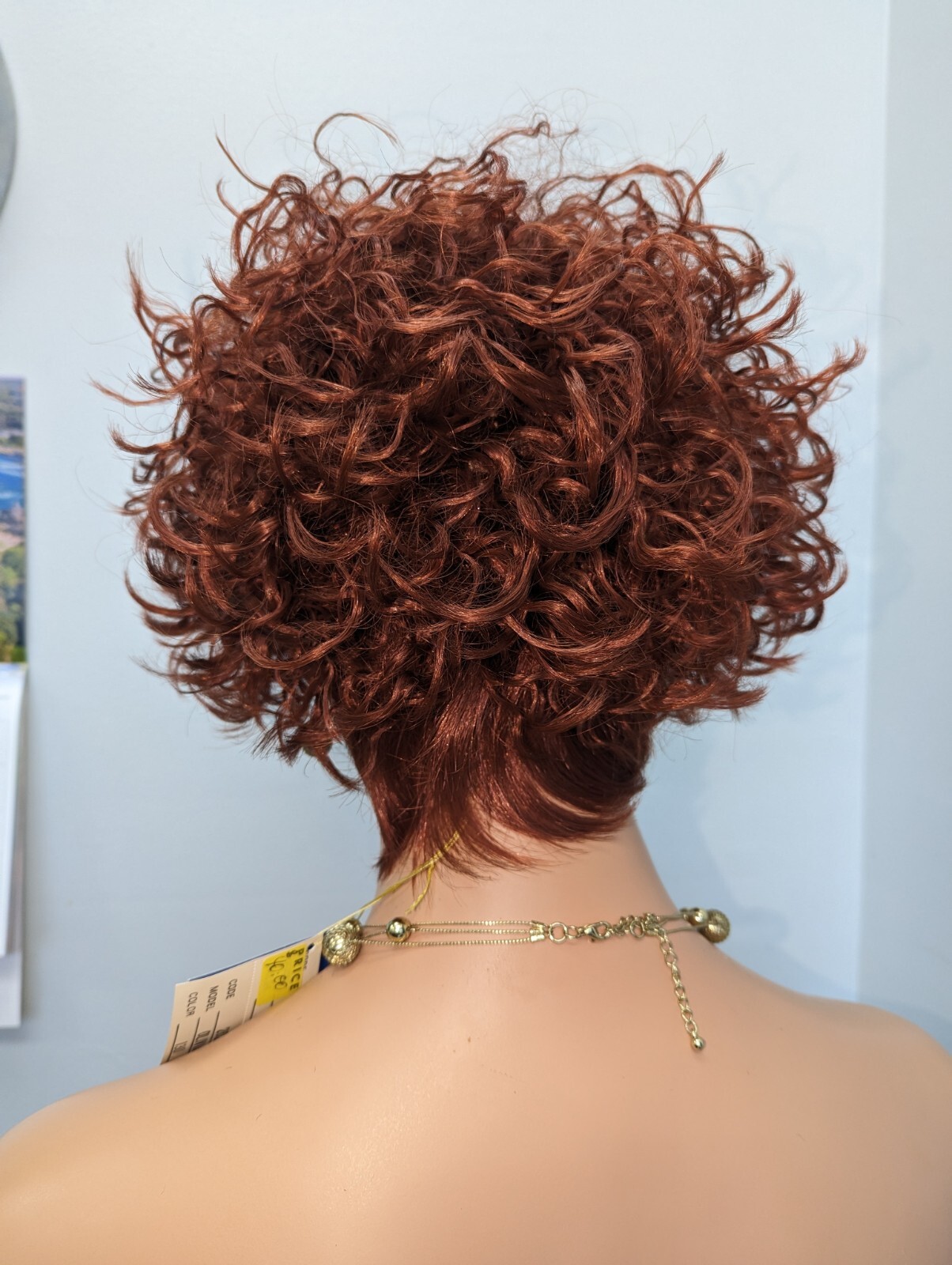 Short Sexy Trendy Synthetic Cringle Wavy Hot Fire Red #130 With Bangs Wig