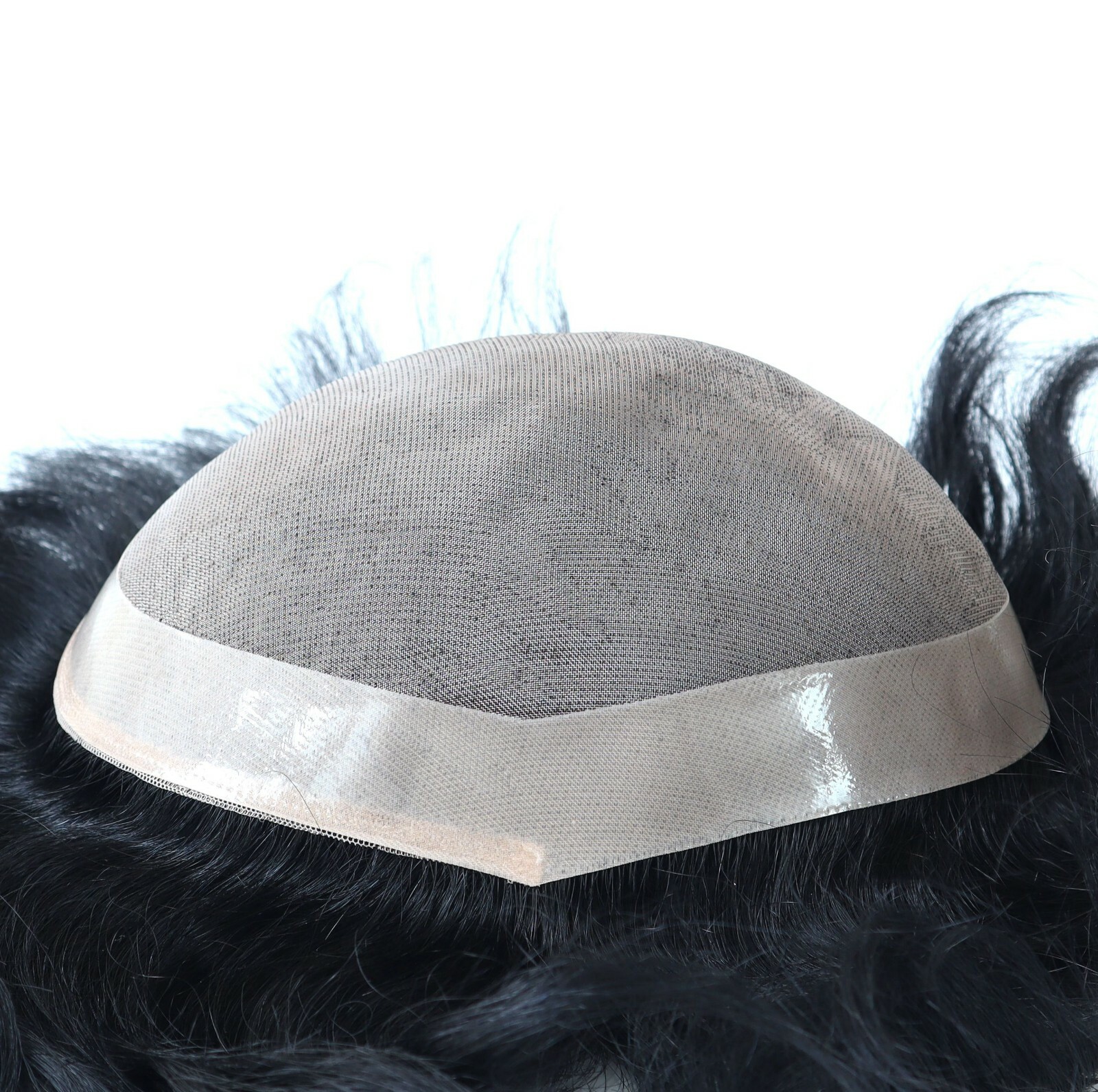 Mens Toupee Human Hair Replacement Remy Hair Fine Mono Skin System Hairpieces