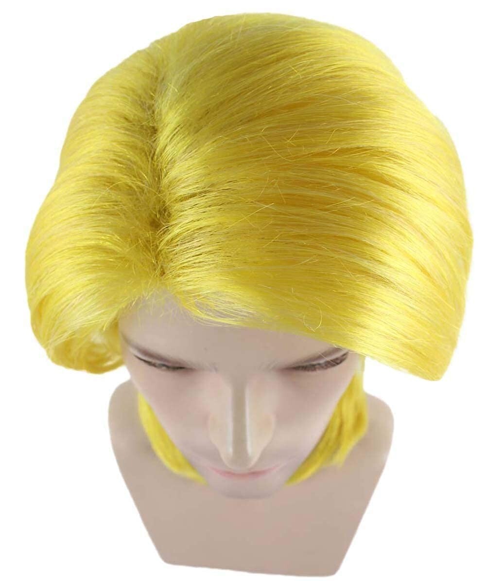 Tokyo Style Yellow Asian Halloween Wig | Premium Breathable Capless Cap HM-265