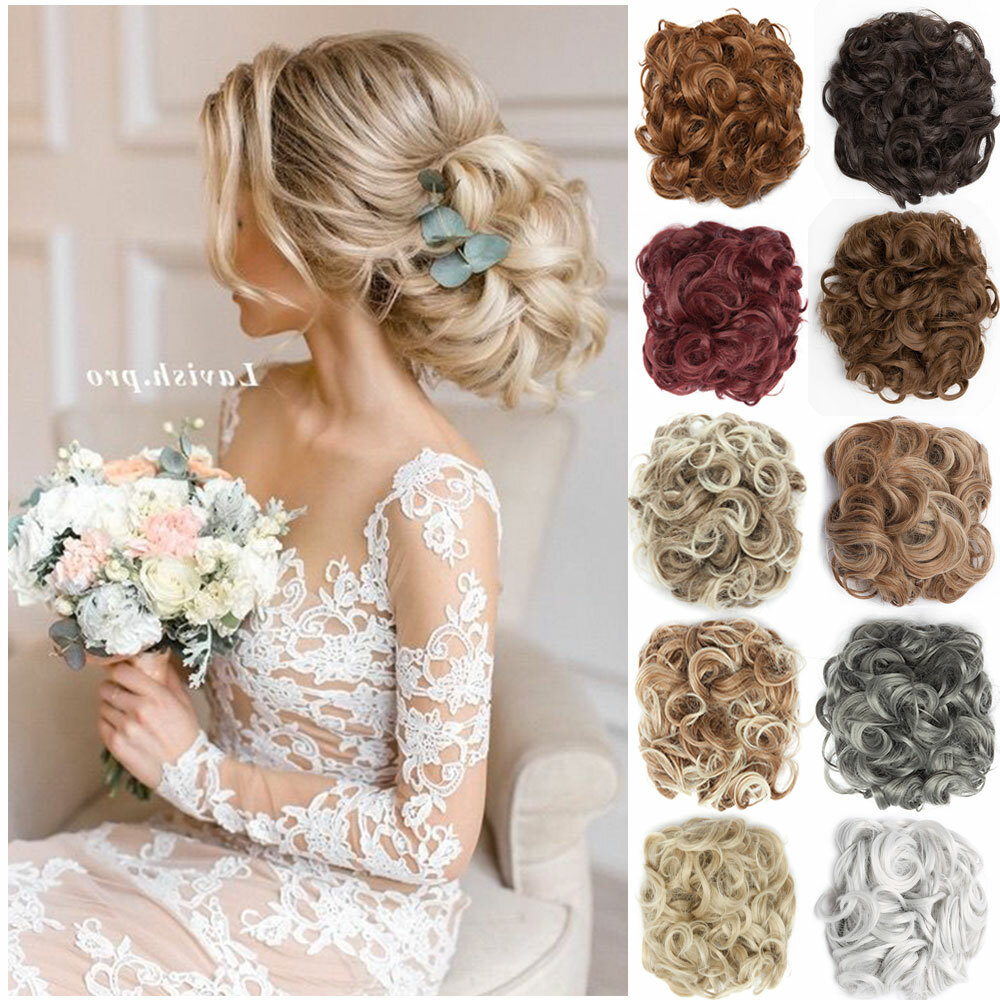 100% THICK Rose Messy Bun Scrunchie Hair Extensions Ponytail Hairpiece AS Human