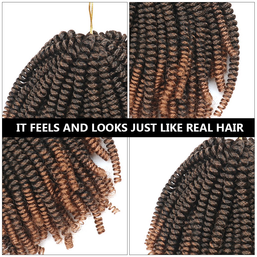 1Pcs Durable Dark Brown Spring Braids Crochet Hair Extensions for Decoration
