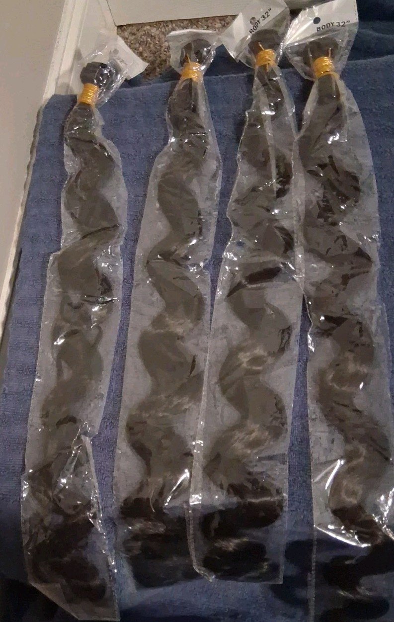 Human Hair Body Wave Extensions 32 Inch