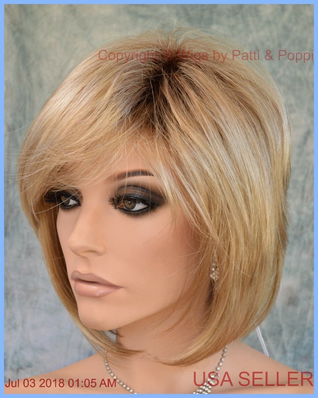 “CAMERON” RENE OF PARIS HI FASHION WIG Creamy Toffee R CLASSY BOB STYLE