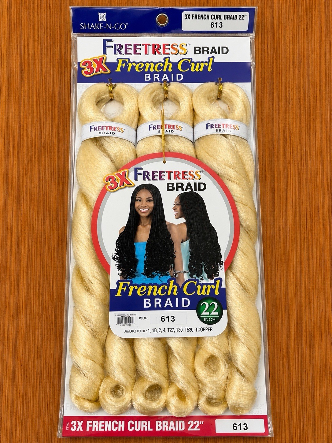 Freetress 3X French Curl 22 in Synthetic Curly Braid Hair Extension