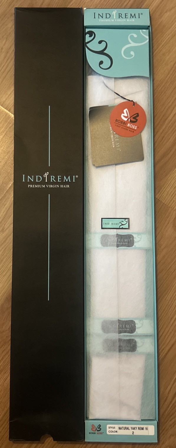 100% Human Hair Extension. Indi Remi. 16”inch. Color #2. 1 Pack For $65