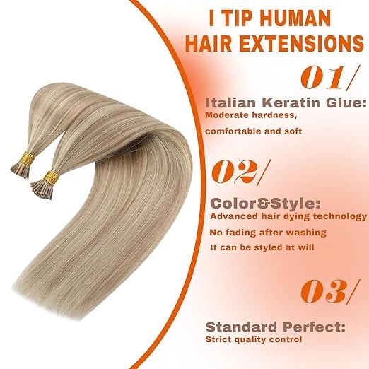 Sunny Hair Halo Extensions Blonde with Highlights Hair 20 Inch #P18/613 50g