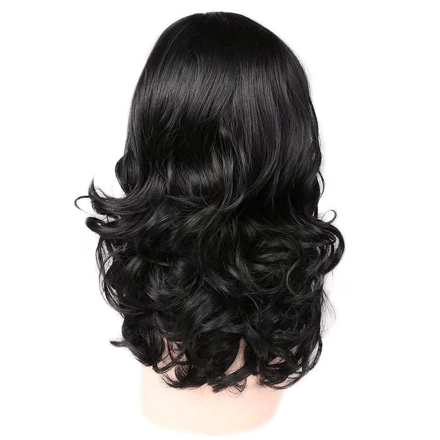 Lady Miranda Loose Wave Lace Part Wig Pure Color Nature Curly Synthetic Heat …