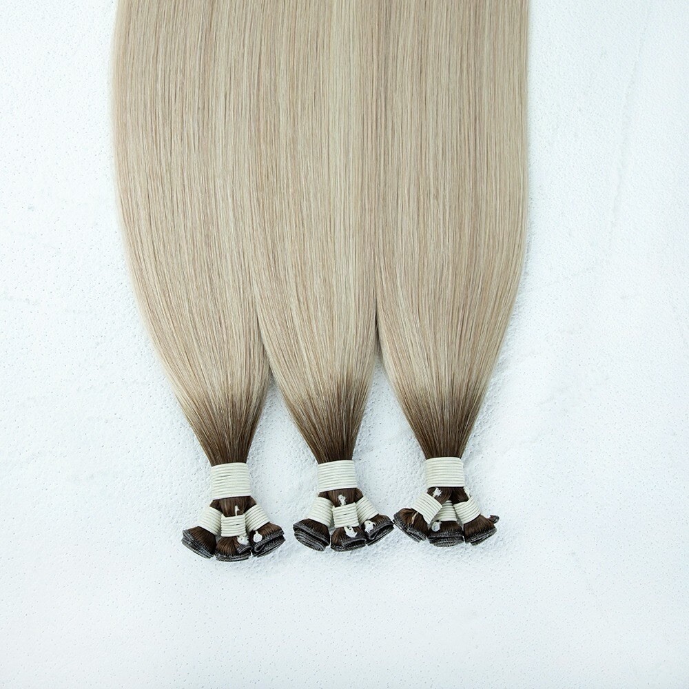 100% Human Hair Extensions 3 Genius Weft Bundle 18 Inch 60 Gm