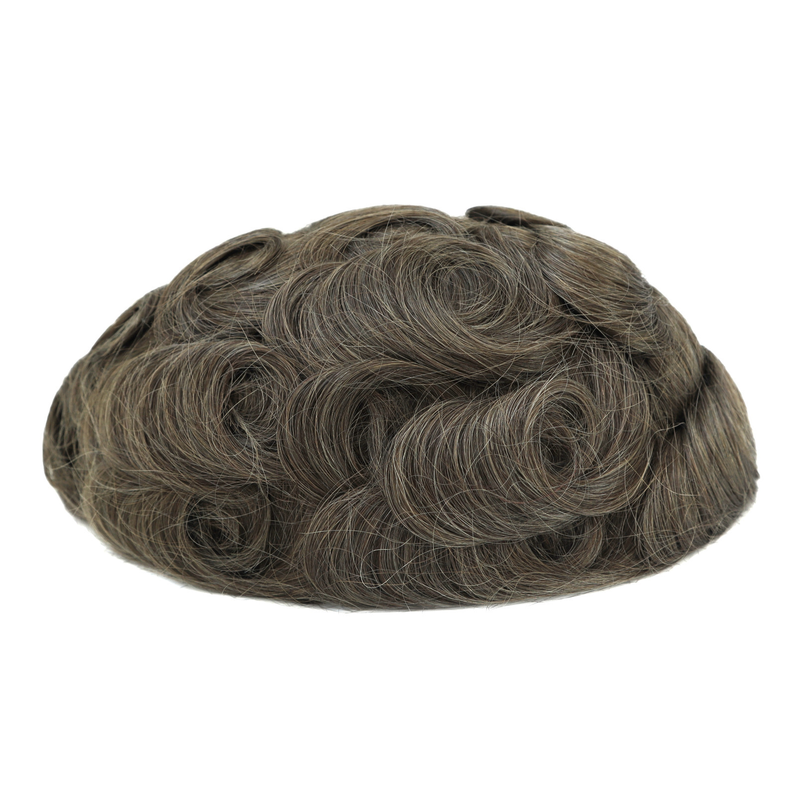 Toupee For Mens Hair Replecement System Thin Skin Human Wig Poly Skin Hairpiece