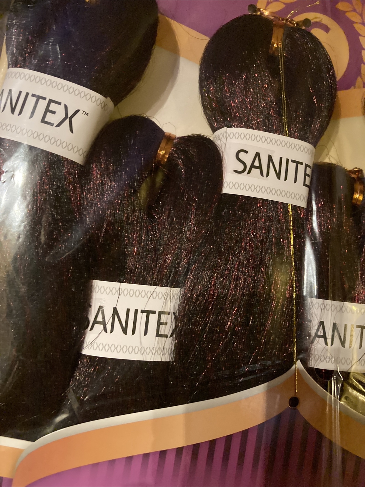 La Flare SANITEX pre-Stretched 6X Braids TMBG-beautiful Ombré Black To Burgandy