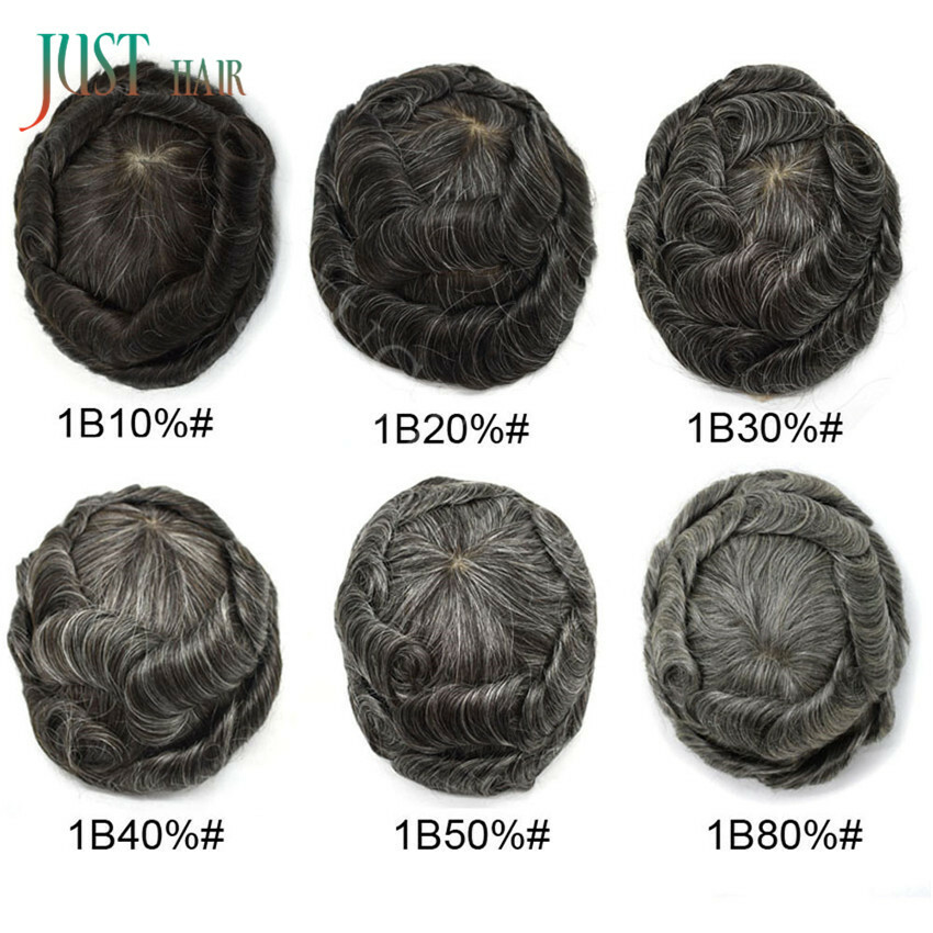 Mens Toupee Hair Replacement System Lace Front Fine Mono Thin Skin Wig Hairpiece