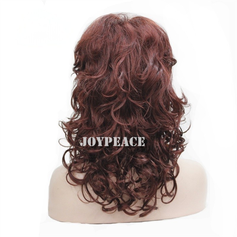 16 In Mid Length Women Natural Daily Shag Caples Wavy Layered Synthetic Hair Wig