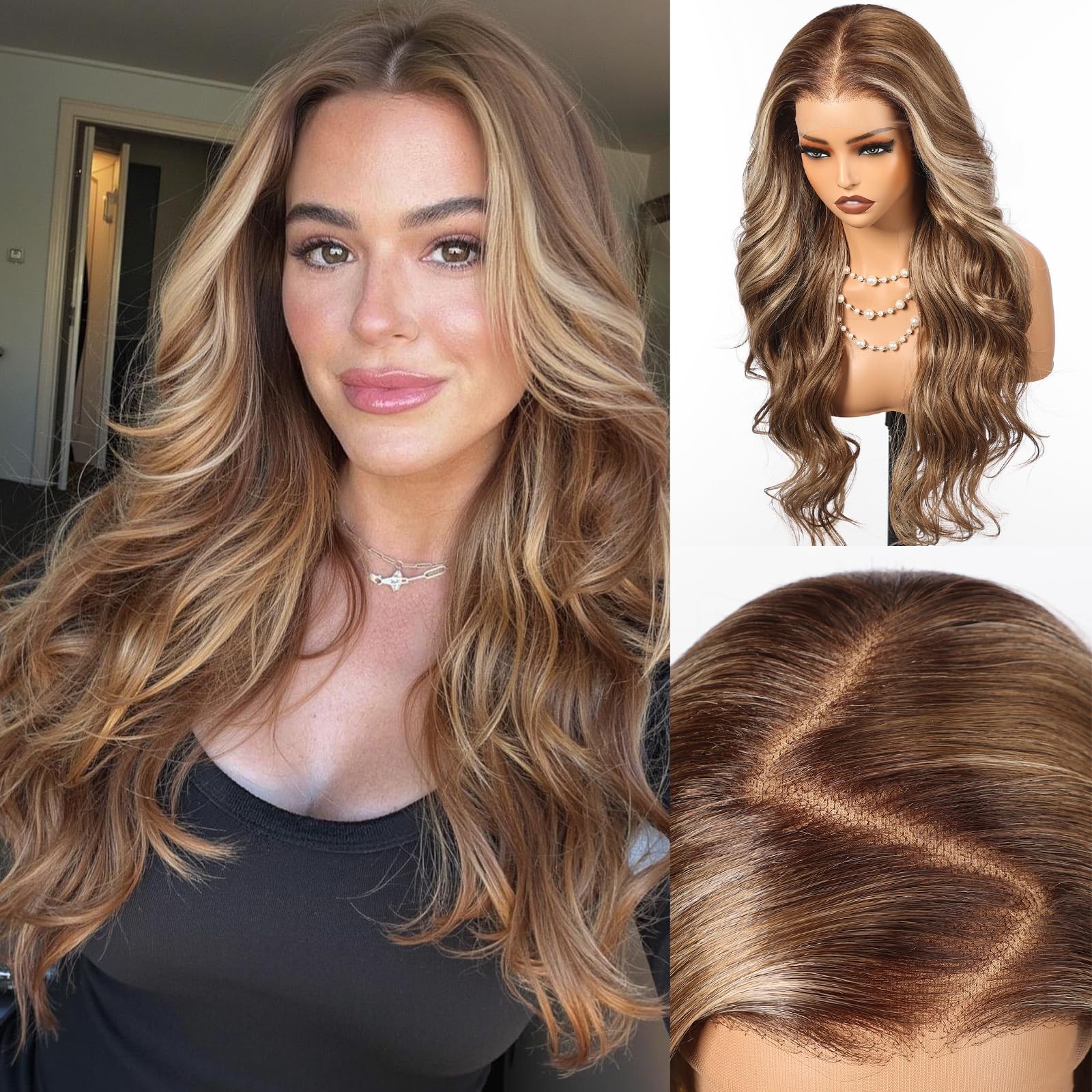 Haircube 136 Glueless Lace Front Wavy Wig 26 Inch Lace Synthetic Wigs For Women