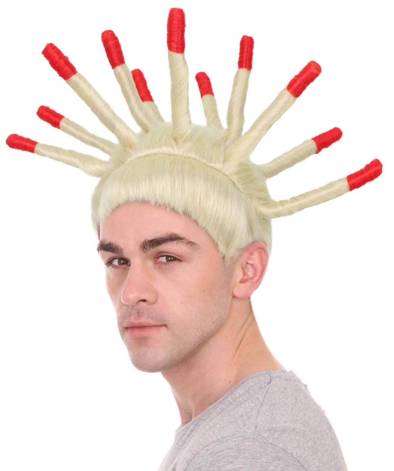 Adult Men’s TikTok Viral Twin Brothers Spiky Dreadlocks Wig, HM-1493