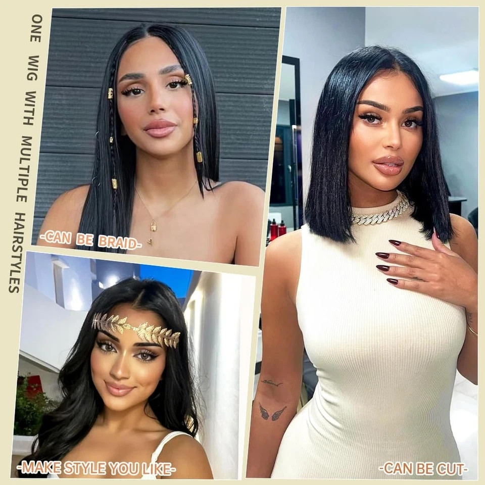 Wear and Go Glueless Wigs Human Hair Pre Plucked Pre Cut 6×4 Straight Lace Fr…